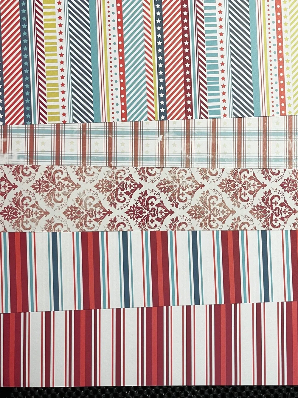 12 x 12 double sided patriotic scrapbook paper